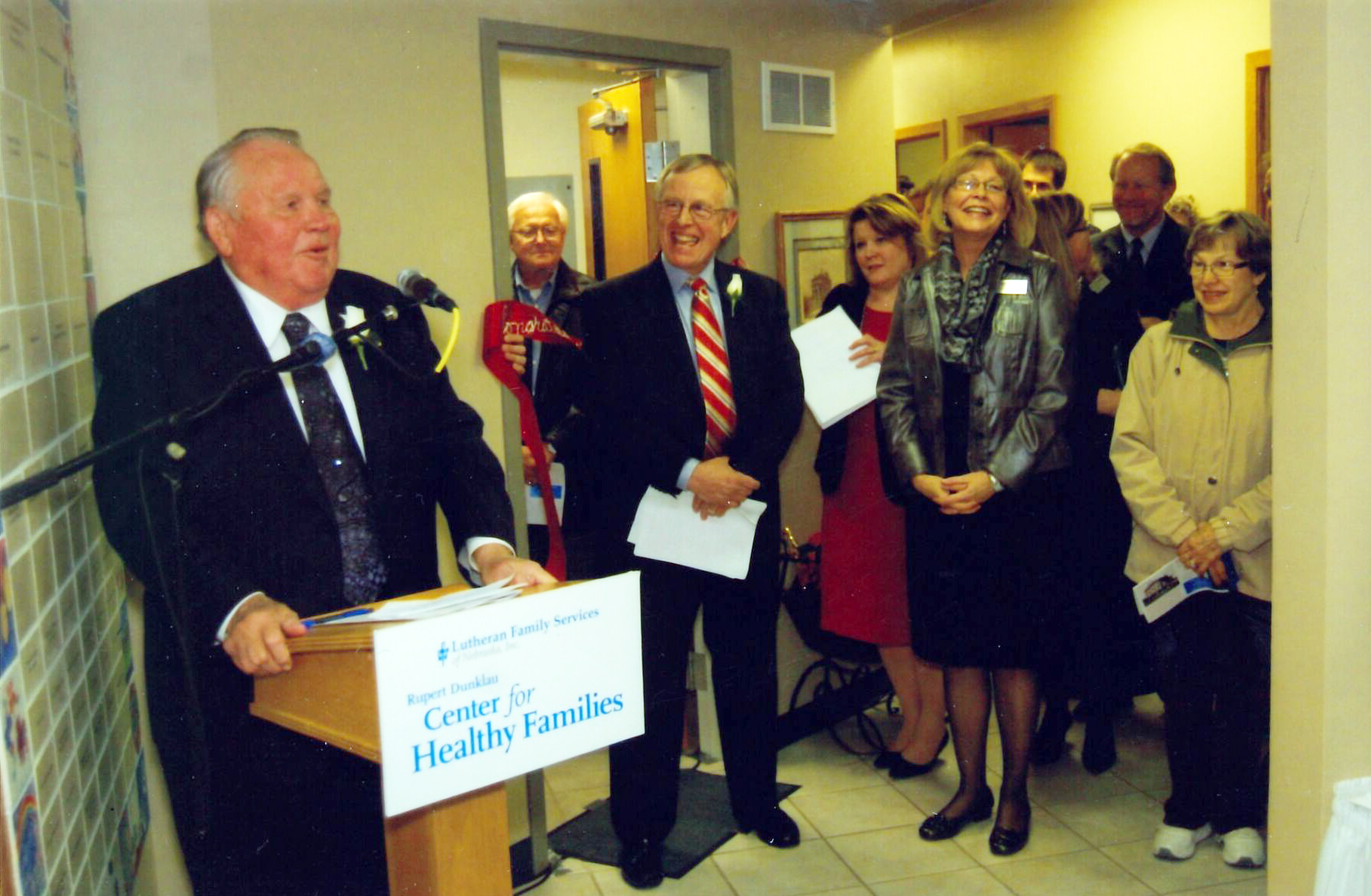 Rupert speaking at event