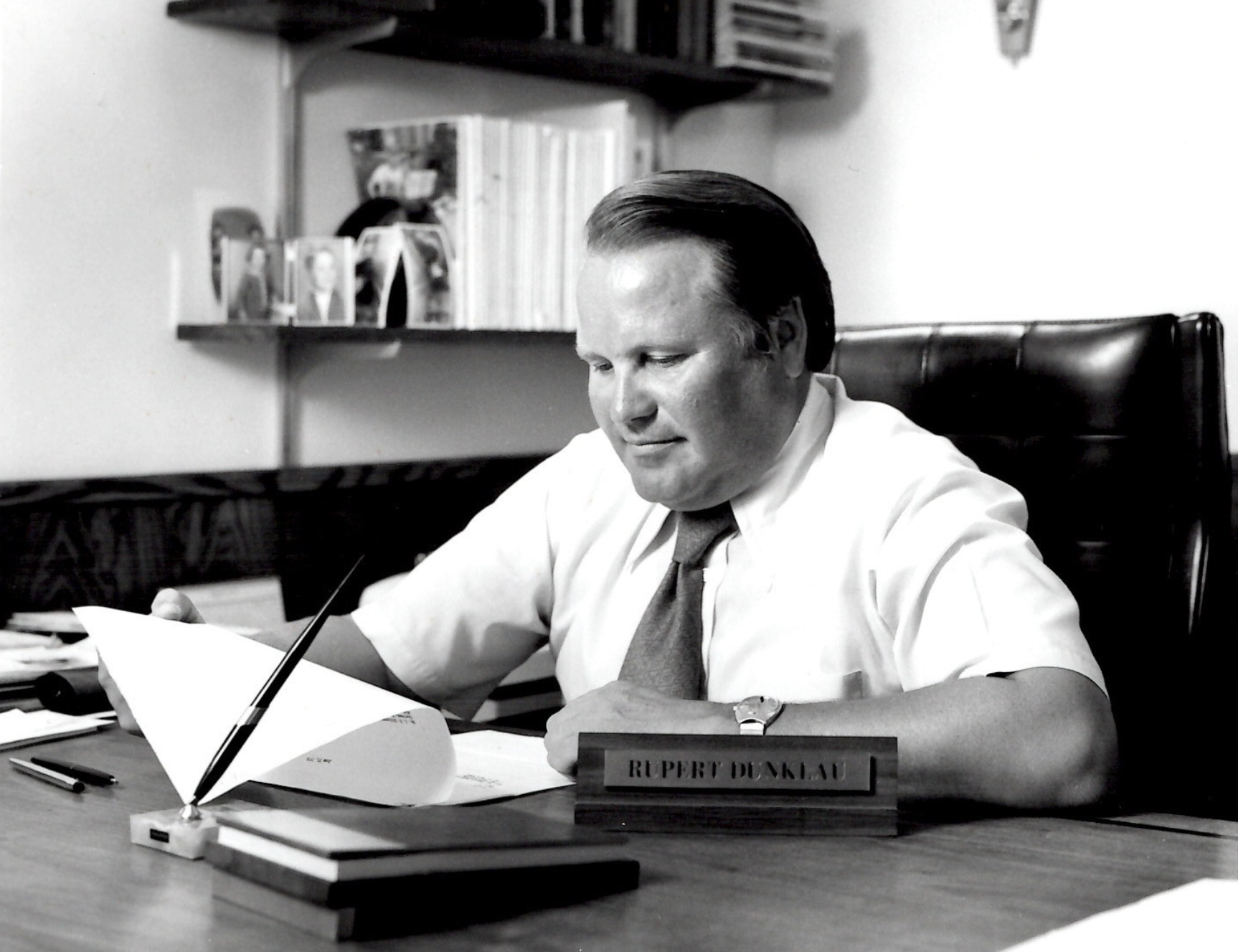 Mr. Dunklau at Desk