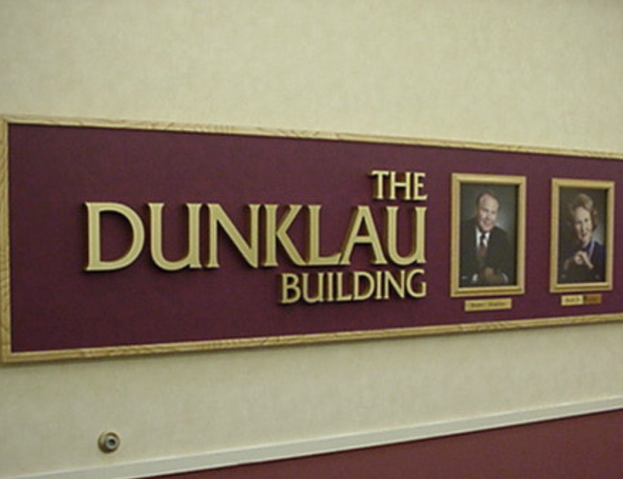 Dunklau Building Sign